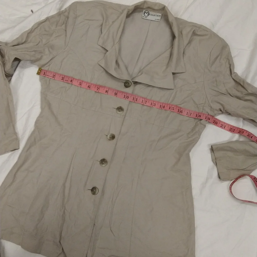 Taupe color blazer - Picture 8 of 15